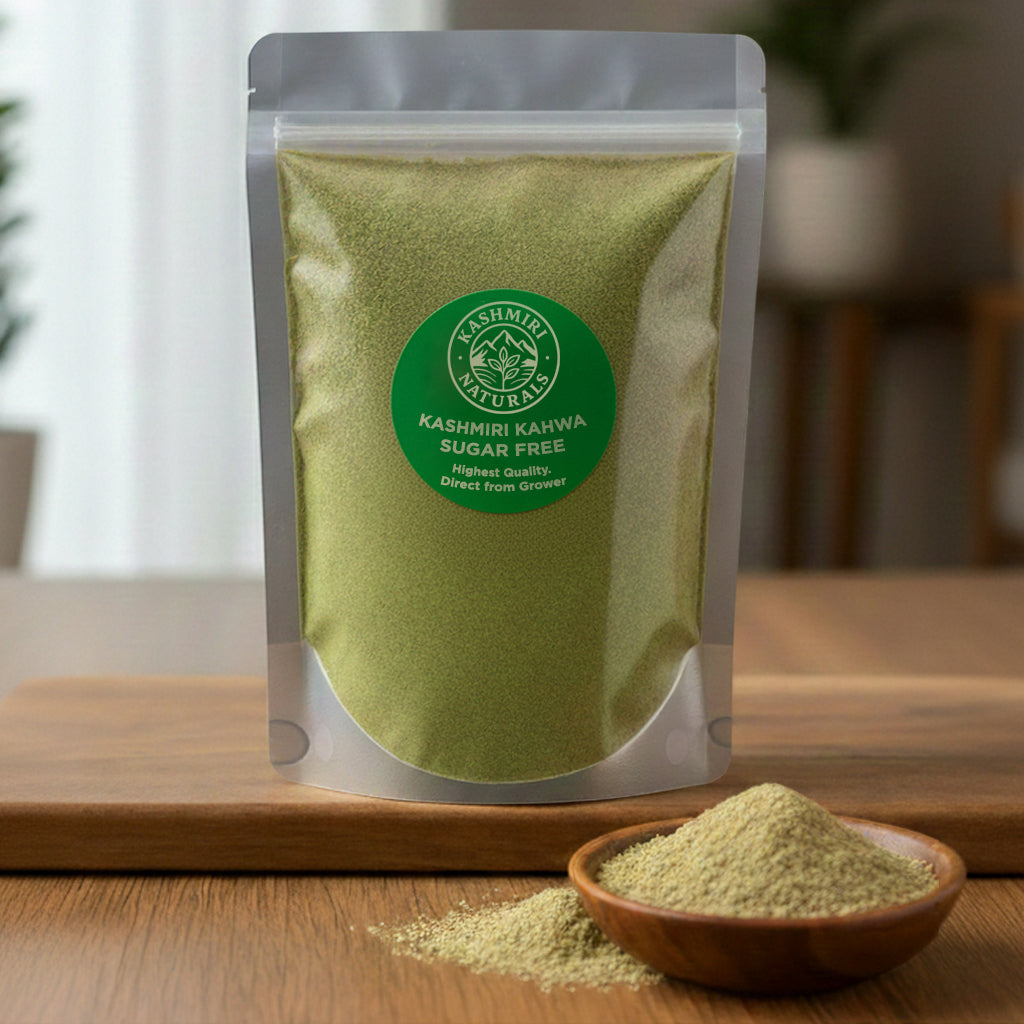 Traditional Kashmiri Kahwa Tea Instant Mix with Saffron Sugar Free