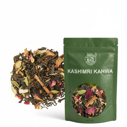 Traditional Kashmiri Kahwa Tea Raw with Saffron