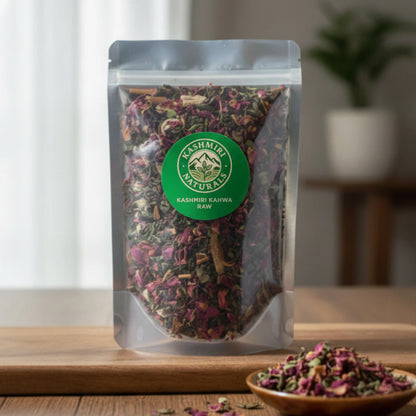 Traditional Kashmiri Kahwa Tea Raw with Saffron
