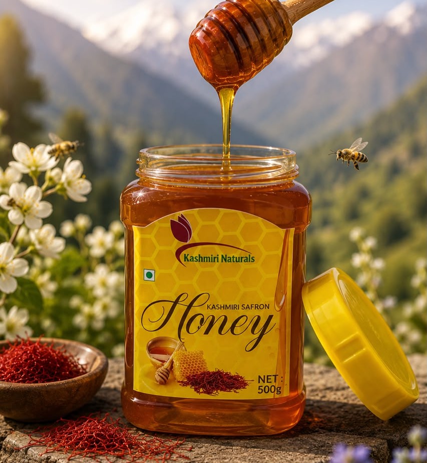 Kashmiri Saffron Honey