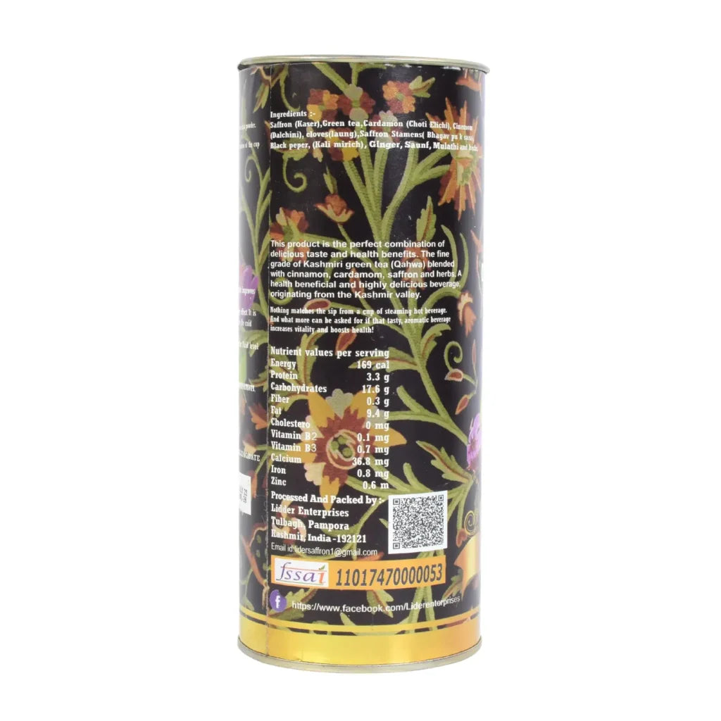 Traditional Kashmiri Kahwa Tea Instant Mix with Saffron Sugar Free