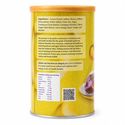 Traditional Kashmiri Lemon Kehwa Tea _ instant mix with sugar and saffron